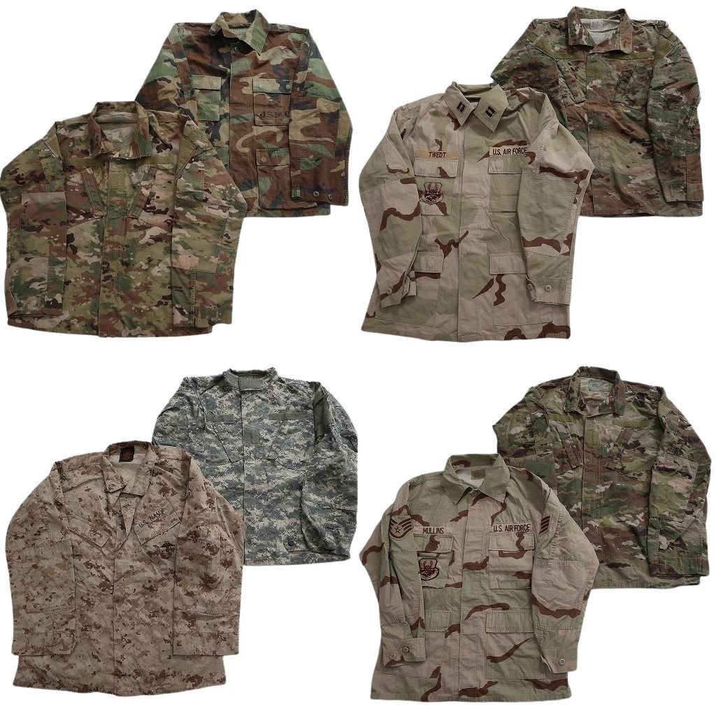 古着卸 まとめ売り ミリタリー フィールドジャケット 8枚セット ( メンズ M ) BDUジャケット マルチカム AIRFORCE デジカモ 中古 NF3857 8,670円