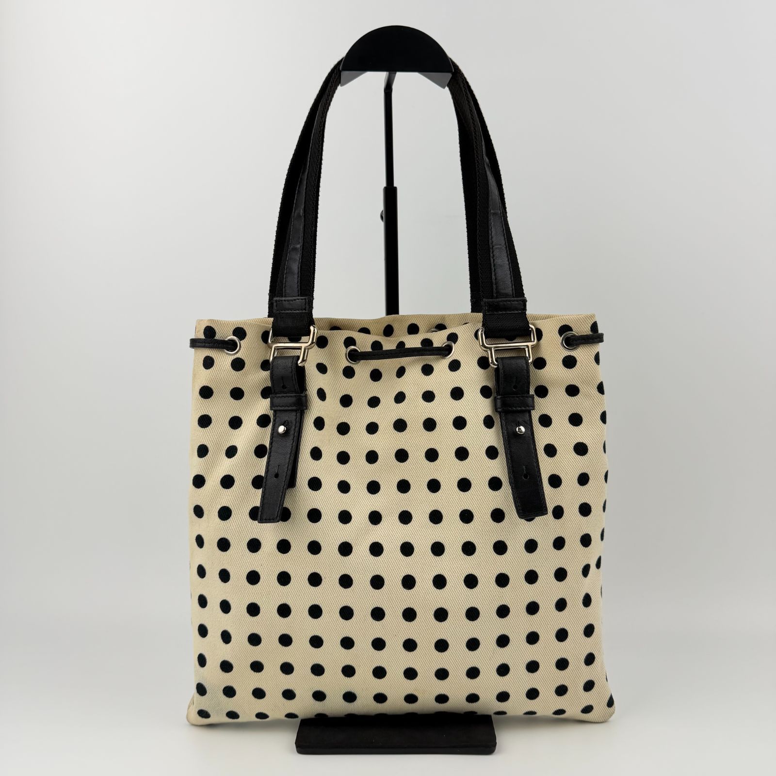 中古】Yves Saint Laurent イヴサンローラン カサンドラロゴ ドット柄