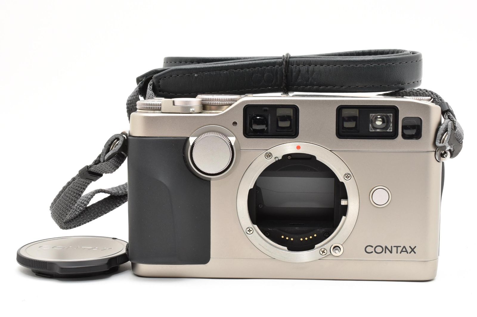 ■ 美品 ■ コンタックス　CONTAX G2 チタンシルバー ＋ データバック 《動作確認済・キャップ・ストラップ付》 カメラ ボディ #A1376