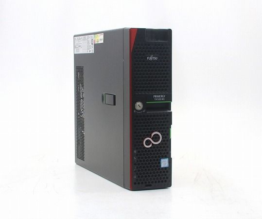 富士通 PRIMERGY TX1320 M3 Xeon E3-1220 v6 3GHz 16GB 300GBx4台(SAS2.5インチ/12Gbps/RAID5構成) PRAID CP400i 中古