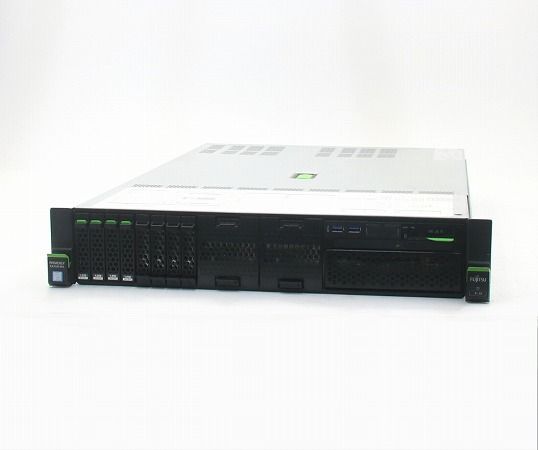 富士通 PRIMERGY RX2520 M4 Xeon Silver 4110 2.1GHz 64GB 1.2TBx4台(SAS2.5インチ/12Gbps/RAID6構成) PRAID EP400i 中古