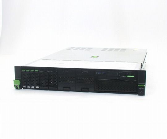 富士通 PRIMERGY RX2520 M4 Xeon Silver 4112 2.6GHz 32GB 1.2TBx4台(SAS2.5インチ/12Gbps/RAID5構成) PRAID CP400i 中古