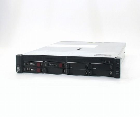 NEC Express5800/R120h-2E(hp ProLiant DL380 Gen10 OEM) Xeon Silver 4112 2.6GHz 16GB 1TBx3台(SATA3.5/RAID5) P408i-a SR Gen10 中古