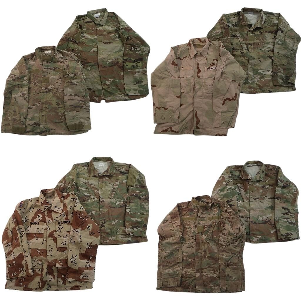 古着卸 まとめ売り ミリタリー フィールドジャケット 8枚セット ( メンズ M ) ARMY BDUジャケット デザートカモ マルチカム 中古 NF4011 8,092円