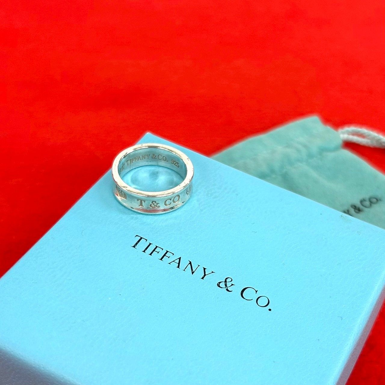 極 美品 袋付き TIFFANY&Co. ティファニー ナロー リング シルバー925 指輪 12号 アクセサリー メンズ レディース シルバー 74069 20,520円