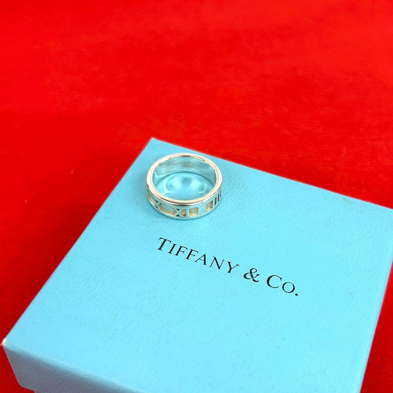 極 美品 TIFFANY&Co. ティファニー ヴィンテージ アトラス リング