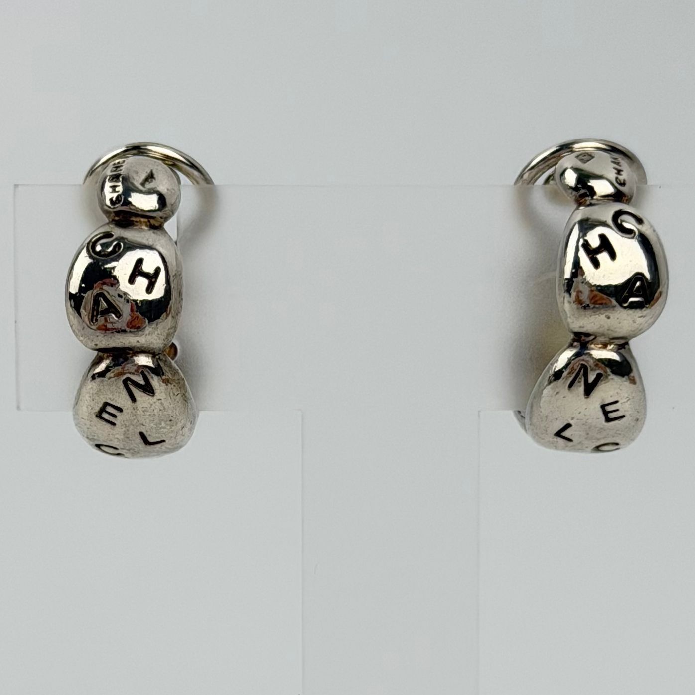 中古】CHANEL シャネル ココマーク ロゴ イヤリング 銀製 シルバー 925 