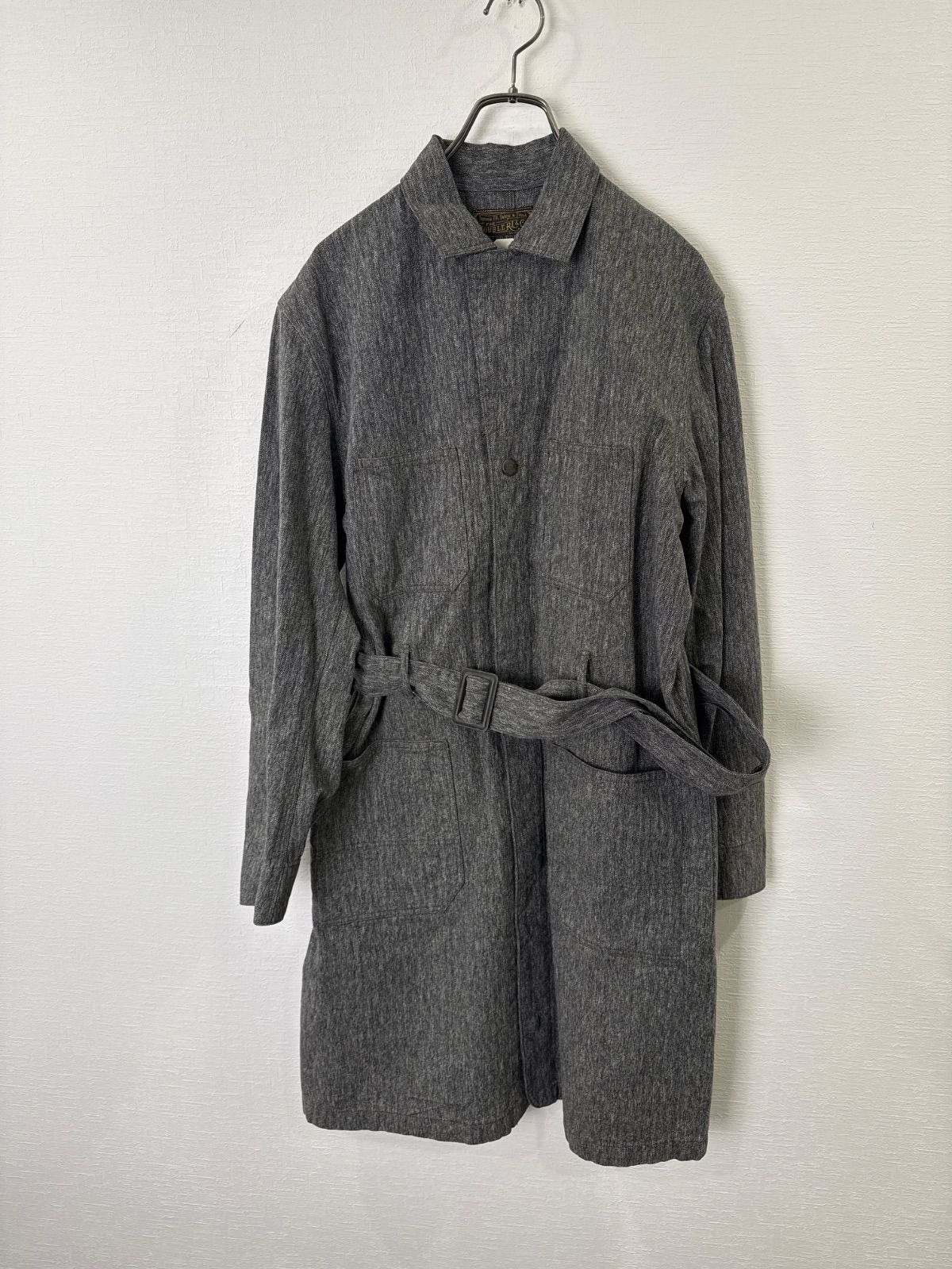 S00886｜RRL｜Double RL｜ダブルアールエル｜ロングコート｜ショップコート｜グレー Gray｜限定 LIMITED EDITION｜世界100着限定｜USA古着｜アメカジ｜90S｜ヴィンテージ｜ラルフローレン｜ワークコート｜チェスターコート