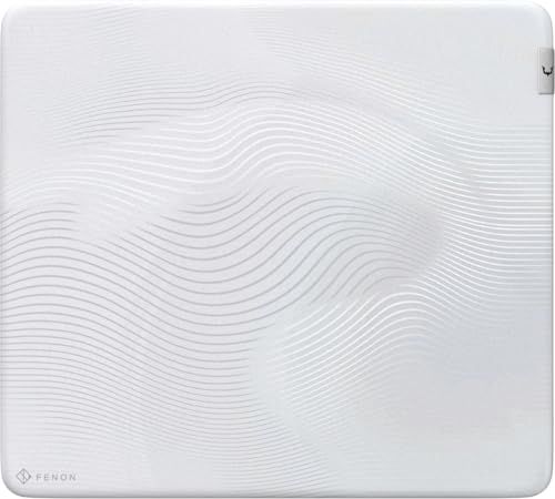 REJECT ゲーミングマウスパッド 白 FENON 500×450×4mm 布 バランスタイプ 大型 アークエッジ ラバーベース ホワイト XL SOFT Moon Whitepms 7eff1df7