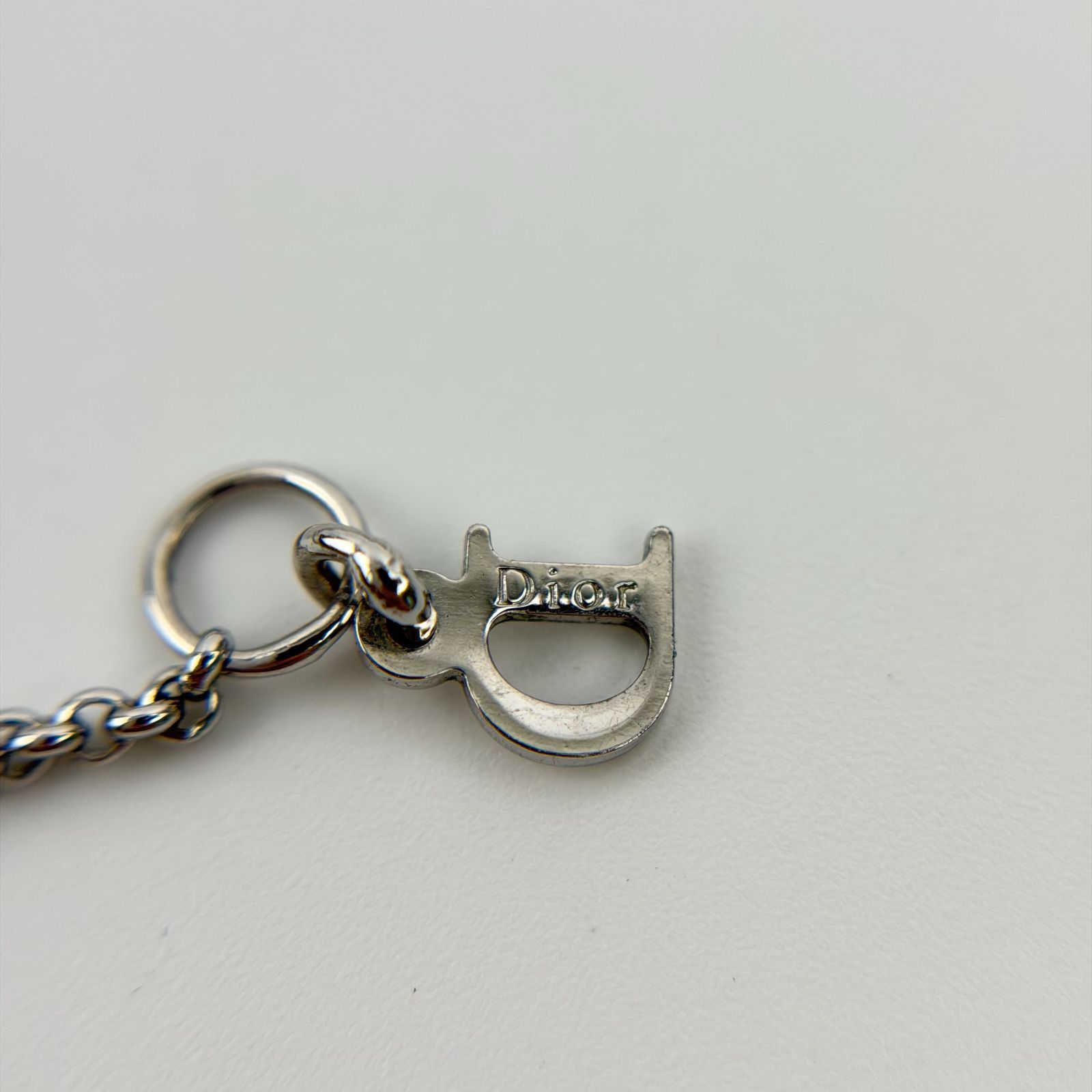 中古】Christian Dior クリスチャン ディオール ロゴ ネックレス