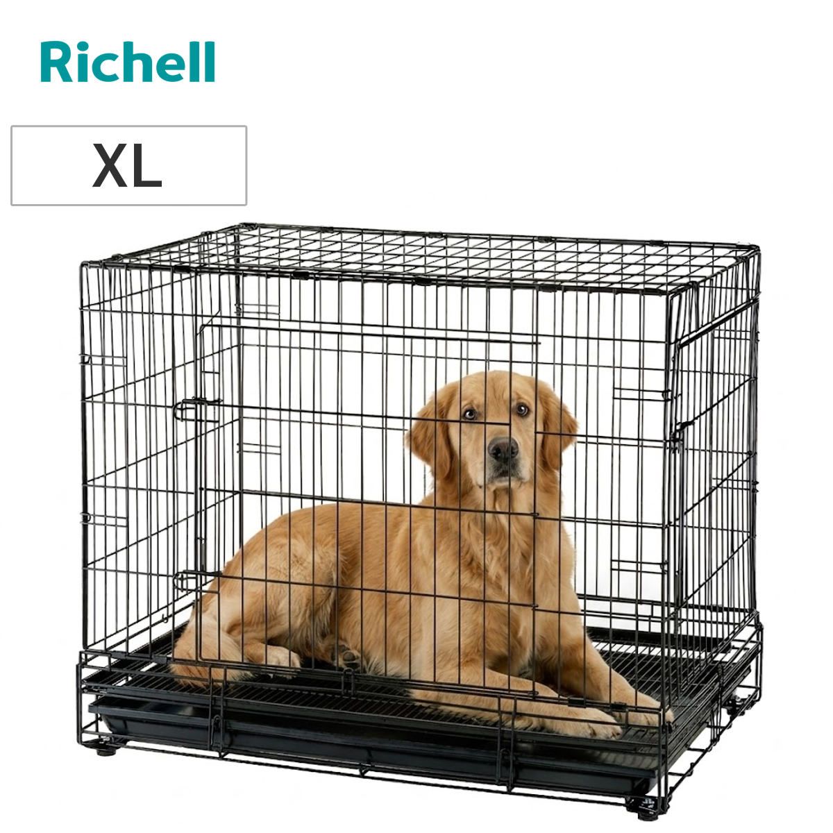 ペットケージ プロフェッショナルペットケージ XL （ ケージ ドッグサークル ペット用 リッチェル 犬用ケージ 室内用 ペット用品 幅92cm 折り畳み 超小型犬 小型犬 中型犬 大型犬 ) 29,850円