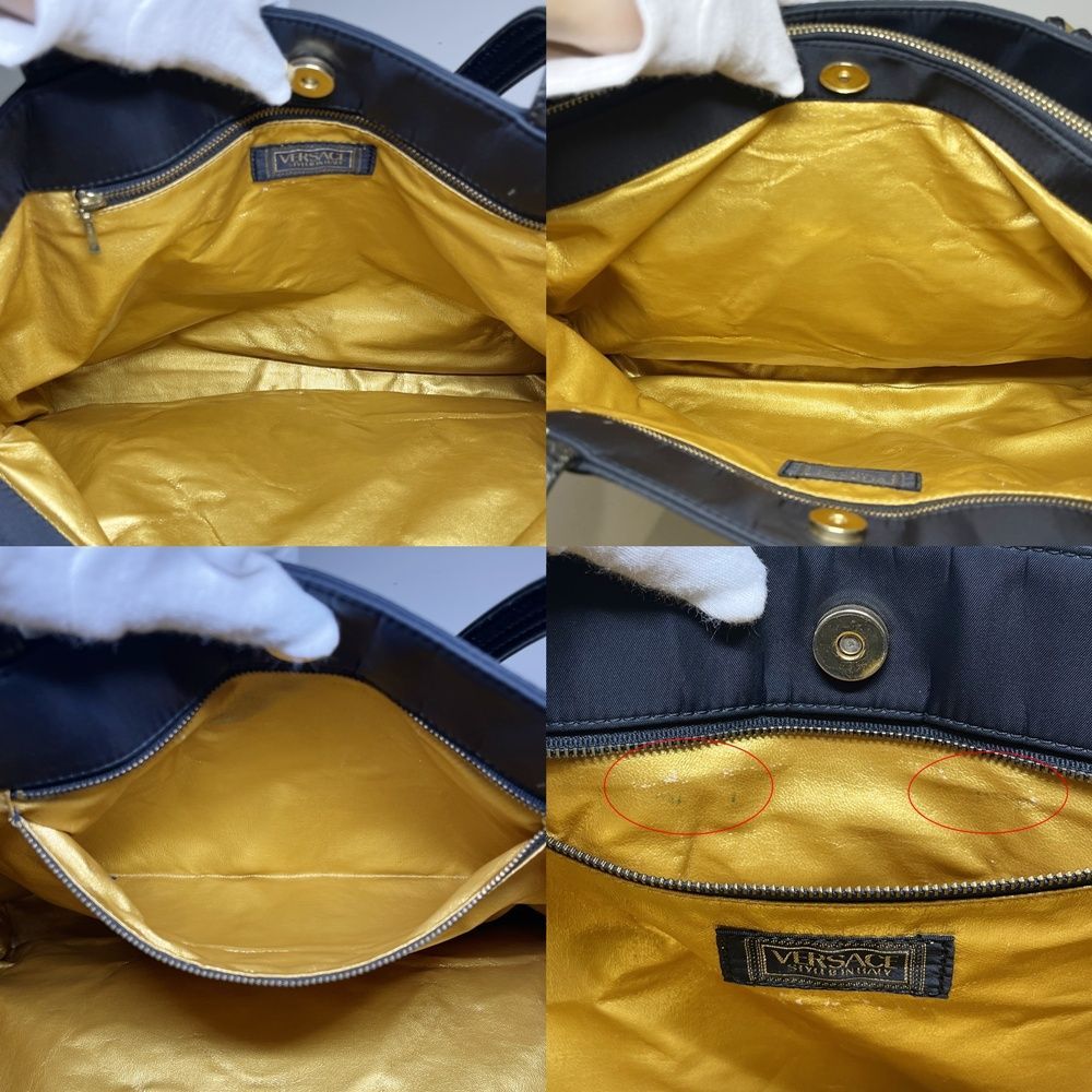 VERSACE【ヴェルサーチ】サンバースト トートバッグ ブラック ゴールド
