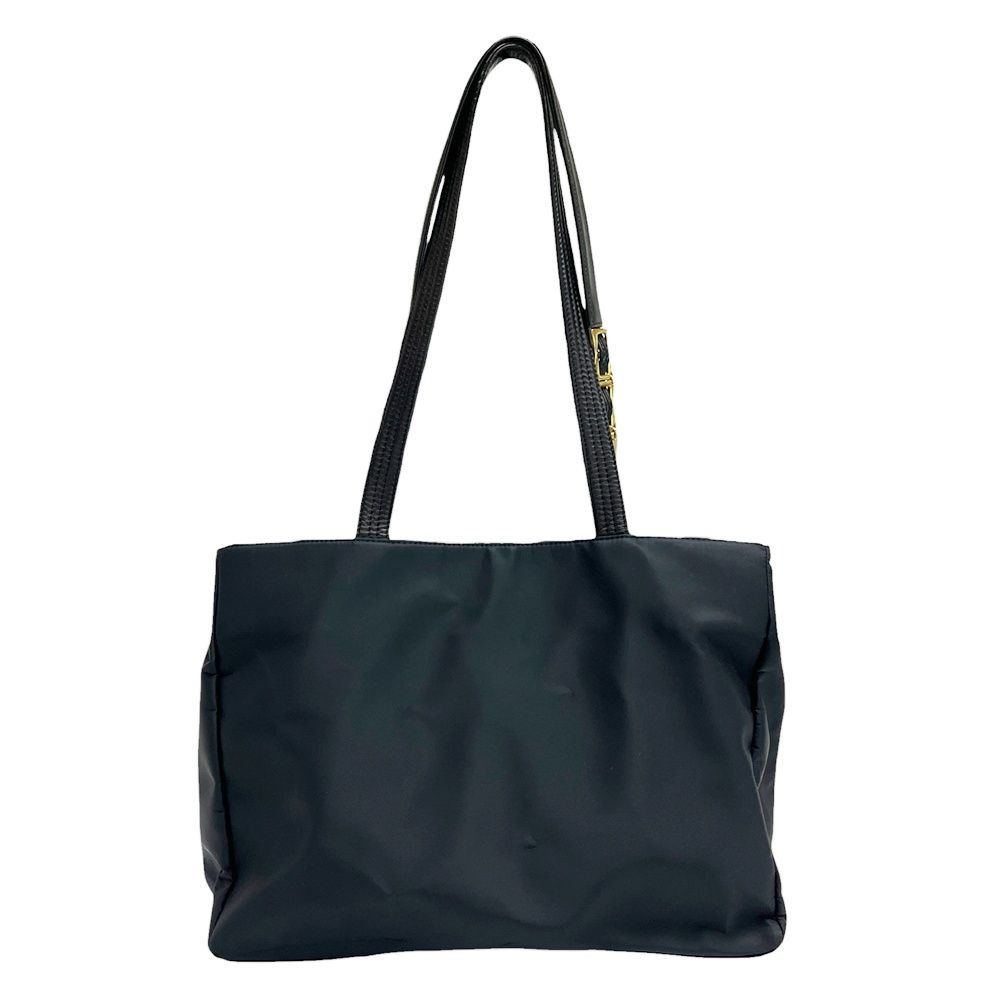 美品✨ヴェルサーチ トートバッグ オールレザー　サンバースト 金金具 黒　肩がけ VERSACE【ヴェルサーチ】サンバースト トートバッグ ブラック ゴールド