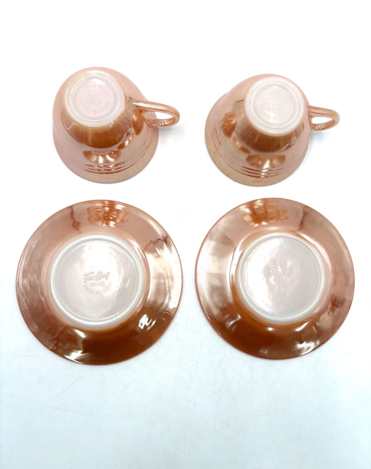 Fire King Peach Luster ファイヤーキング ピーチラスター カップ