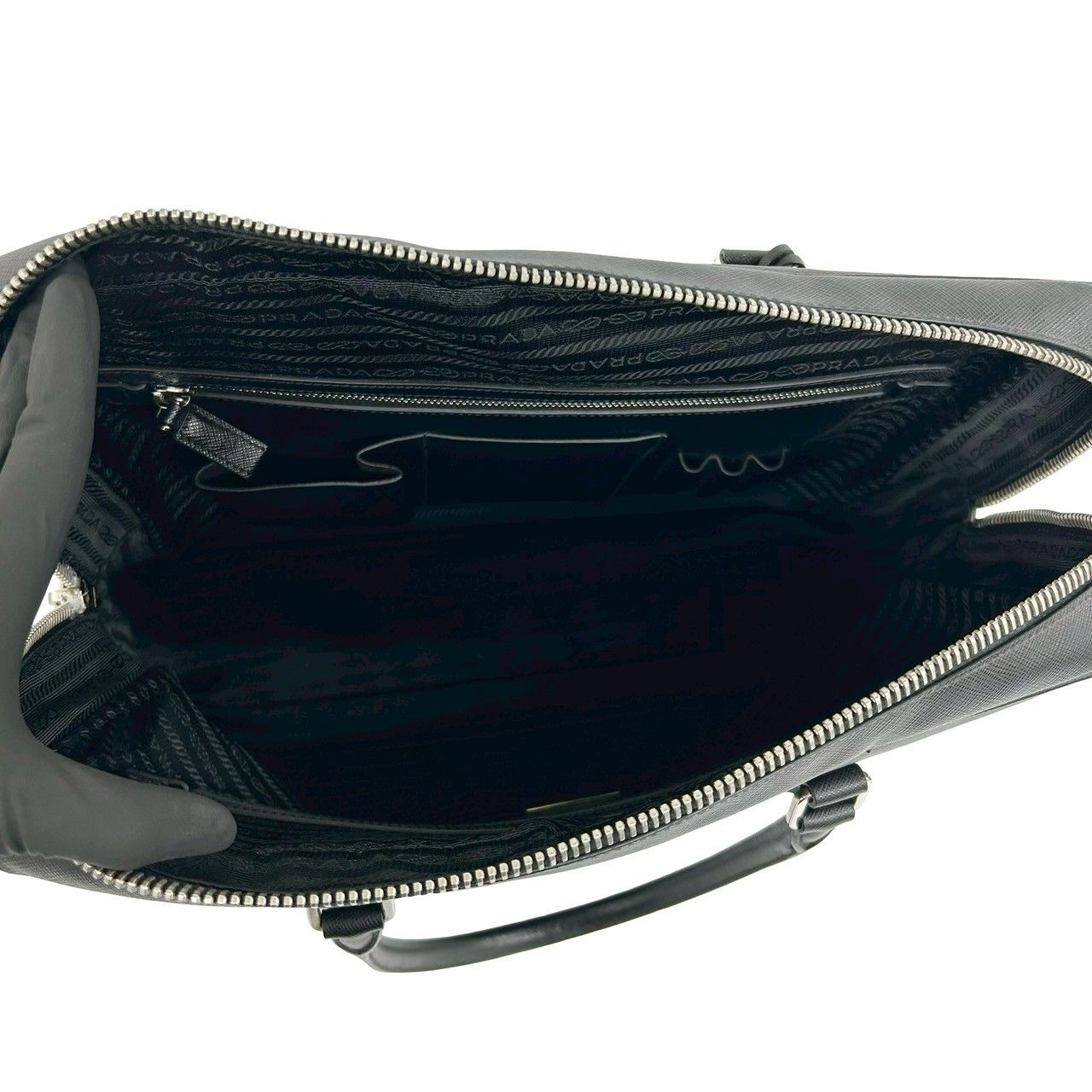 極 美品 PRADA プラダ 三角ロゴ トライアングル プレート 金具