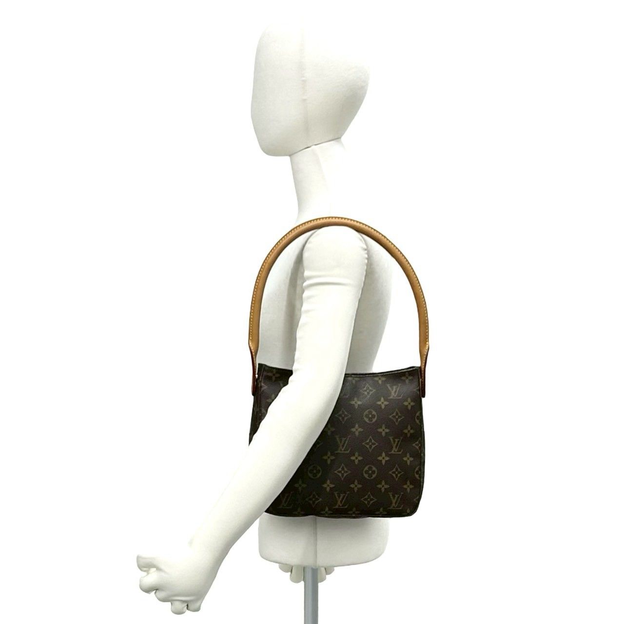 極 美品 LOUIS VUITTON ルイヴィトン ルーピング MM モノグラム レザー