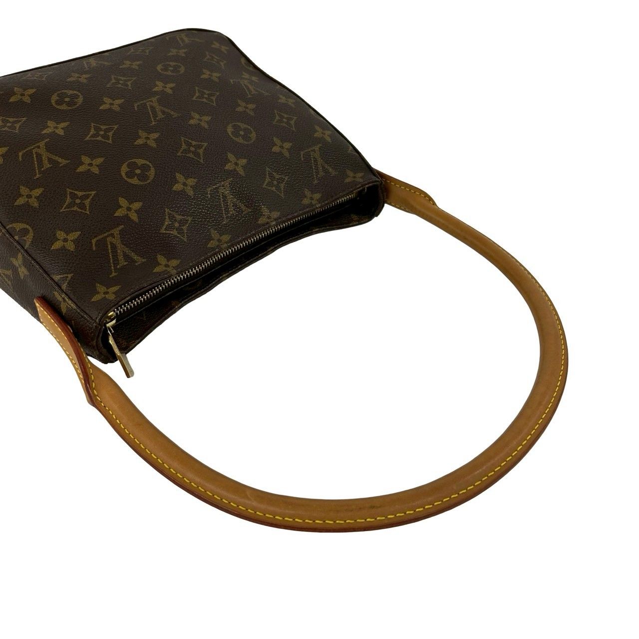 極 美品 LOUIS VUITTON ルイヴィトン ルーピング MM モノグラム レザー