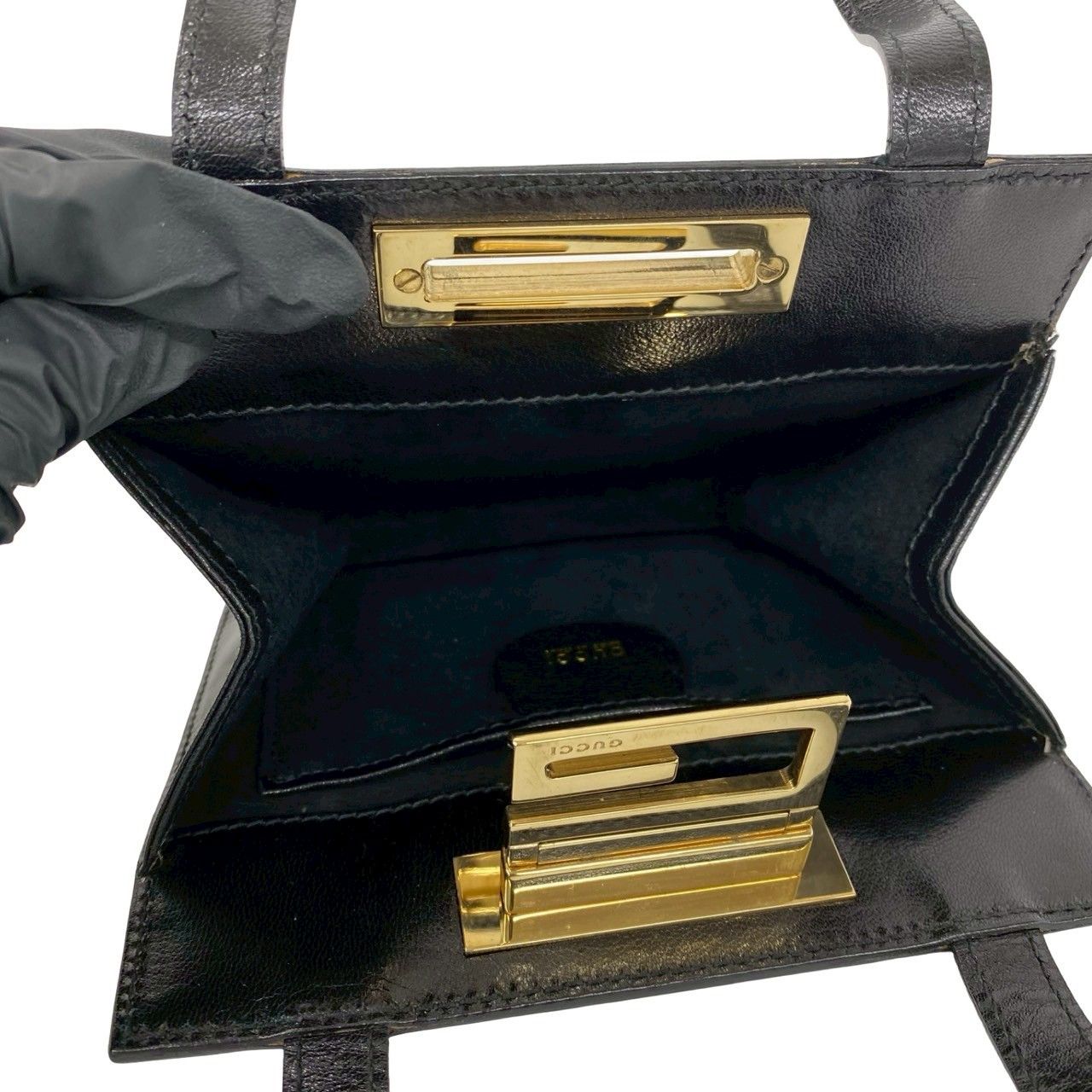 極 美品 GUCCI グッチ オールドグッチ ヴィンテージ G ロゴ 金具