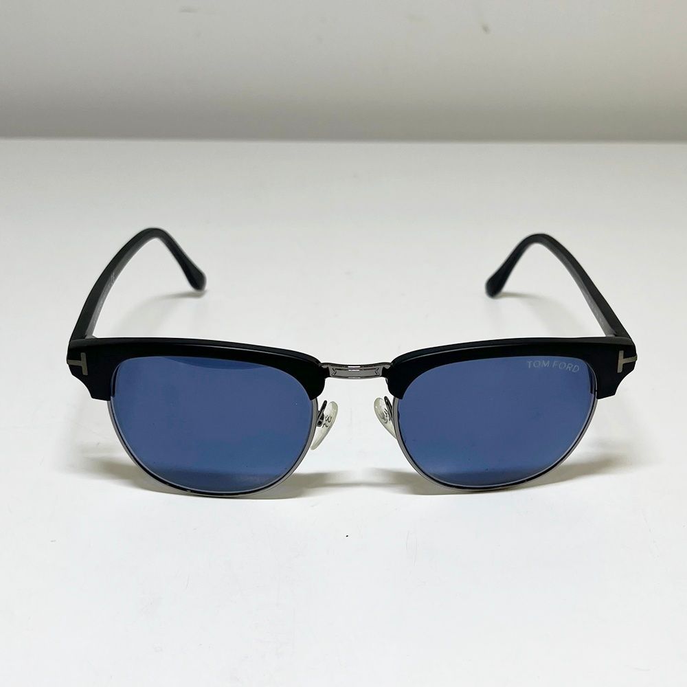 TOM FORD【トムフォード】Henry TF248 02X サングラス ブラックフレーム ブルーレンズ アイウェア ファッション小物 メンズ 14,256円