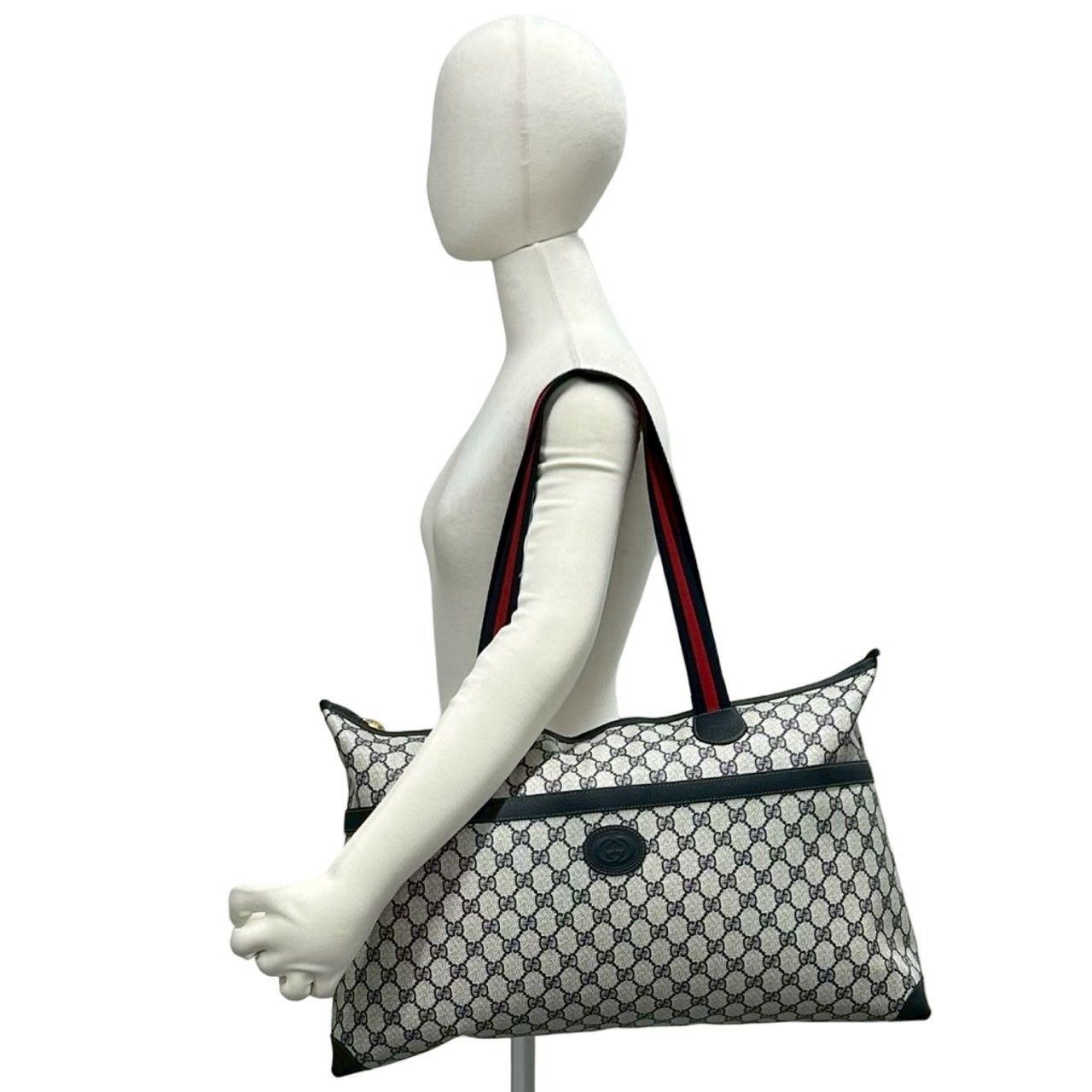 極 美品 希少品 GUCCI グッチ オールドグッチ シェリーライン GG ロゴ