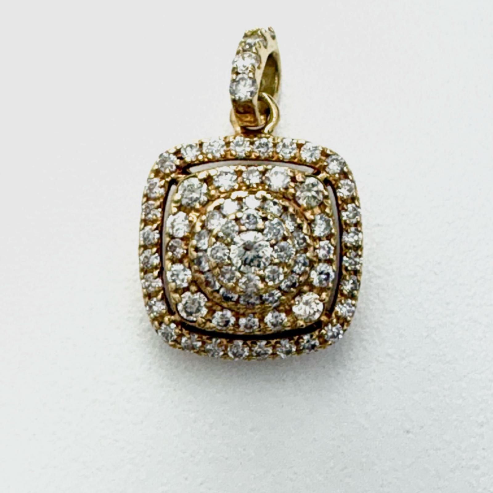 JEWELRY ジュエリー ジュエリー K18/D0.40/1.1g 貴金属･宝石 ﾄｯﾌﾟ ペンダントトップ K18ゴールド K18/ダイヤモンド ゴールド レディース【中古】471