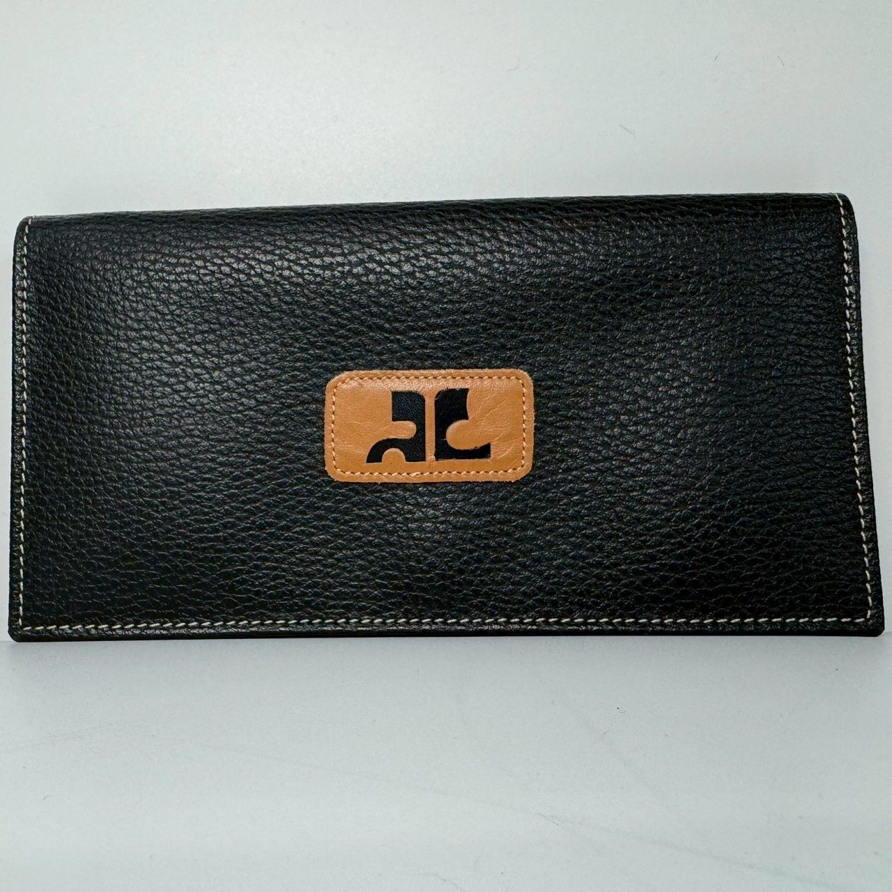 WB316 良品 Courre'ges paris クレージュ 二つ折り 長財布 メンズ レディース 財布