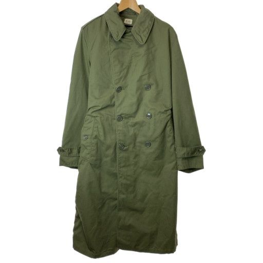 【中古】　ミリタリーコート　ロング丈　アメリカ軍　ベルト付き　古着　/0133
