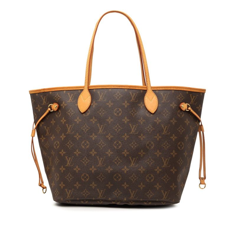 ルイ ヴィトン モノグラム ネヴァーフルMM トートバッグ ショルダーバッグ M40156 ブラウン PVC レザー レディース LOUIS VUITTON【228-77058】