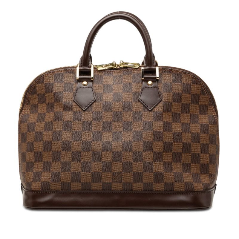 ルイ ヴィトン ダミエ アルマ ハンドバッグ N51131 ブラウン PVC レザー レディース LOUIS VUITTON【228-77062】