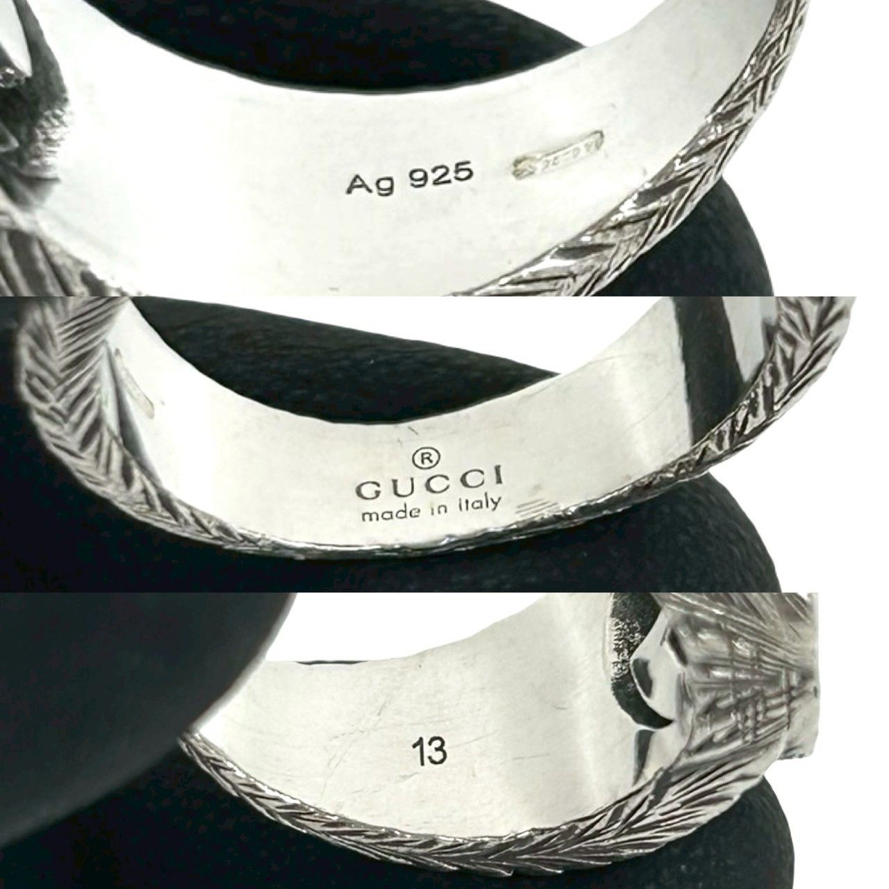 極 美品 GUCCI グッチ アラベスク インターロッキングG リング