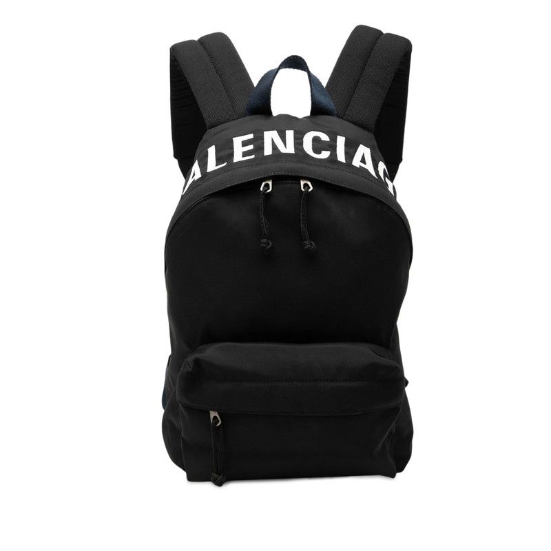 バレンシアガ ロゴ リュック バックパック 565798 ブラック ナイロン レディース BALENCIAGA【228-77347】