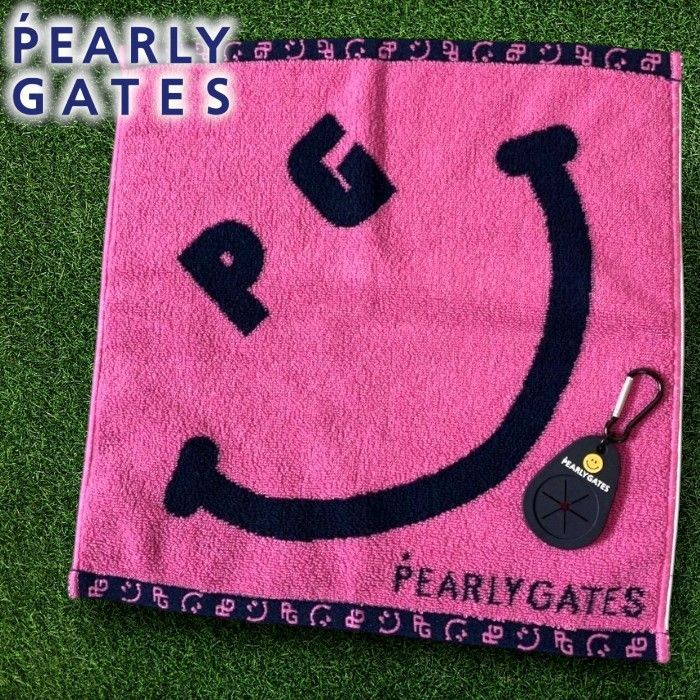 PEARLY GATES パーリーゲイツ ゴルフ 日本製 PGスマイルロゴ コットン