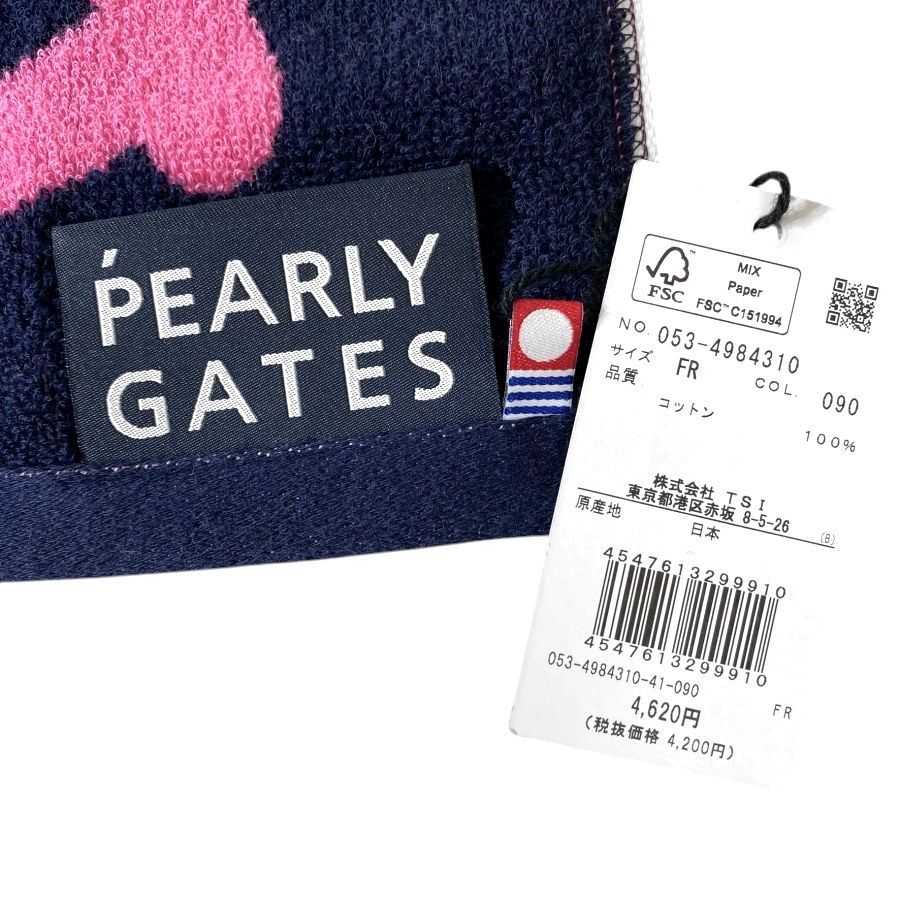 PEARLY GATES パーリーゲイツ ゴルフ 日本製 PGスマイルロゴ コットン