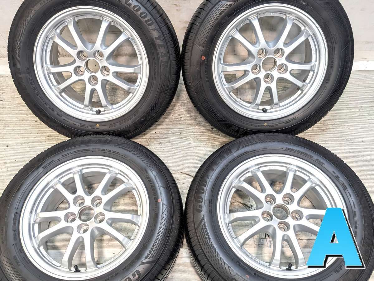 195/65R15 グッドイヤー エフィシエント グリップ ECO EG02 トヨタ純正 15x6.5 40 100-5穴 中古タイヤ サマータイヤ ホイールセット 4本セット s15260526017