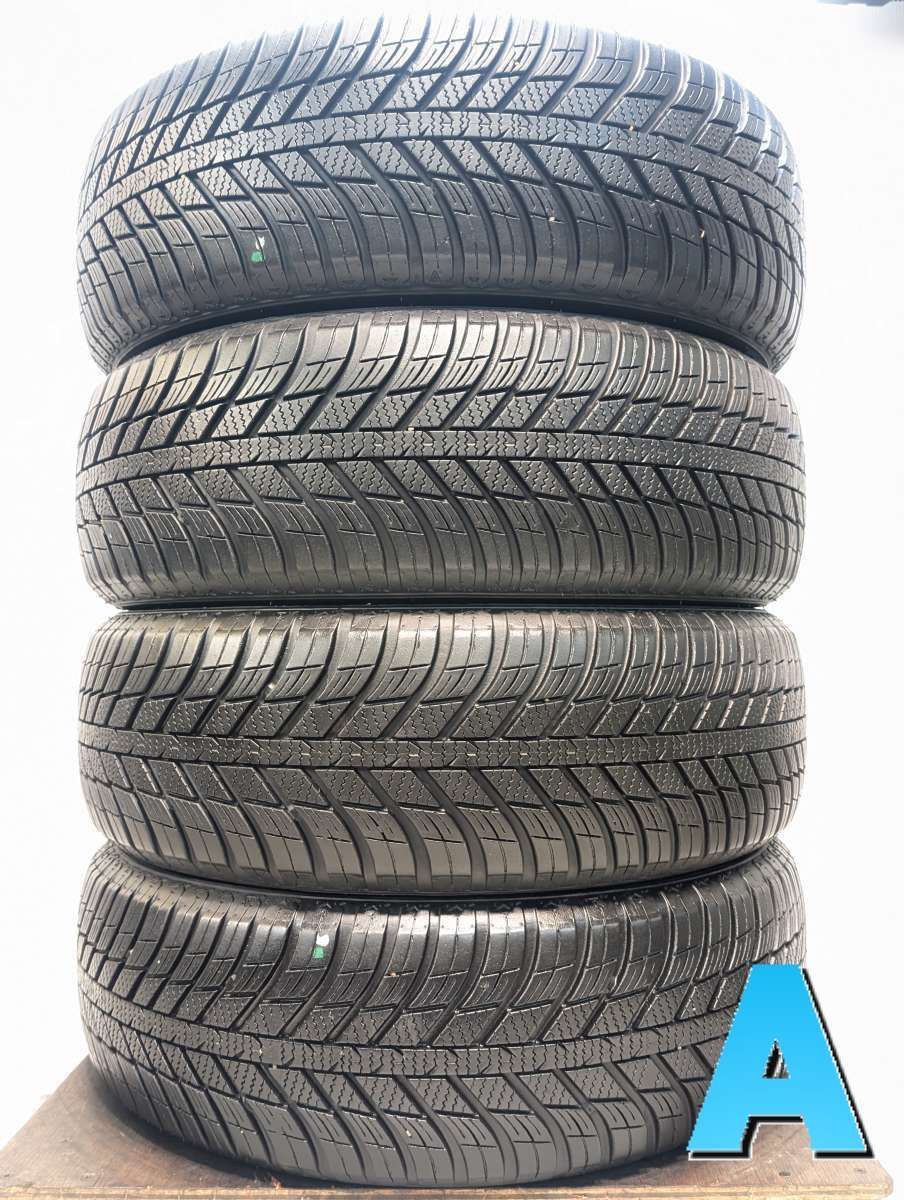 215/65R16 ネクセン Nblue 4season 中古タイヤ スタッドレスタイヤ 4本セット w16260604992