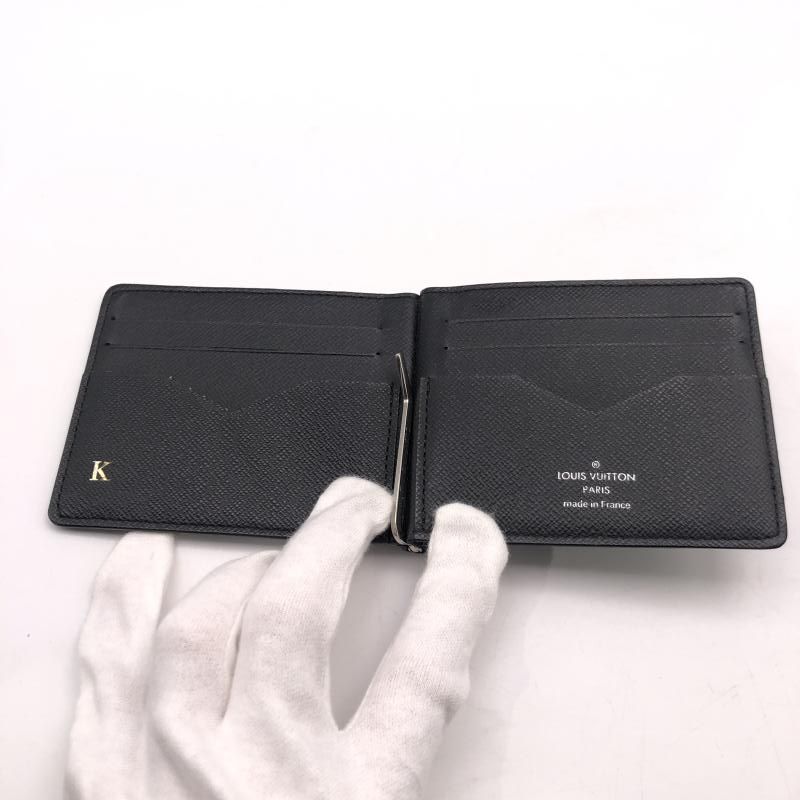 中古】LOUIS VUITTON タイガ・ポルトフォイユ・パンス マネークリップ