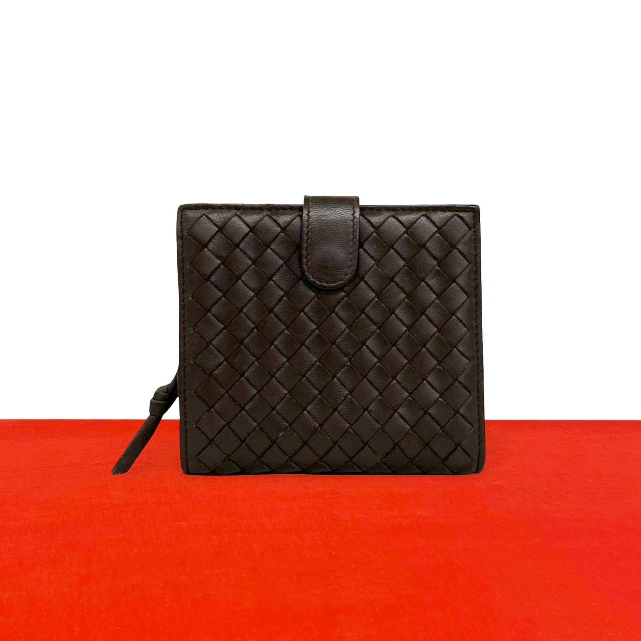 極 美品 BOTTEGA VENETA ボッテガヴェネタ イントレチャート レザー 本