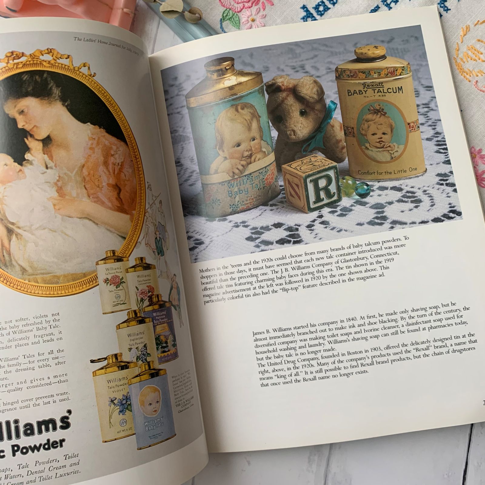 ヴィンテージ 広告ブック 洋書 レトロ ベビー ジャンクジャーナル