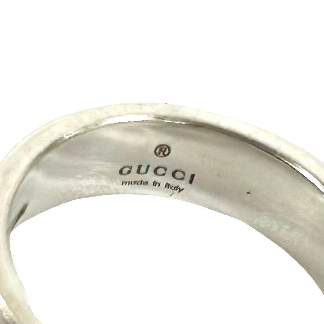極 美品 GUCCI グッチ インターロッキング G シルバー925 指輪 8号