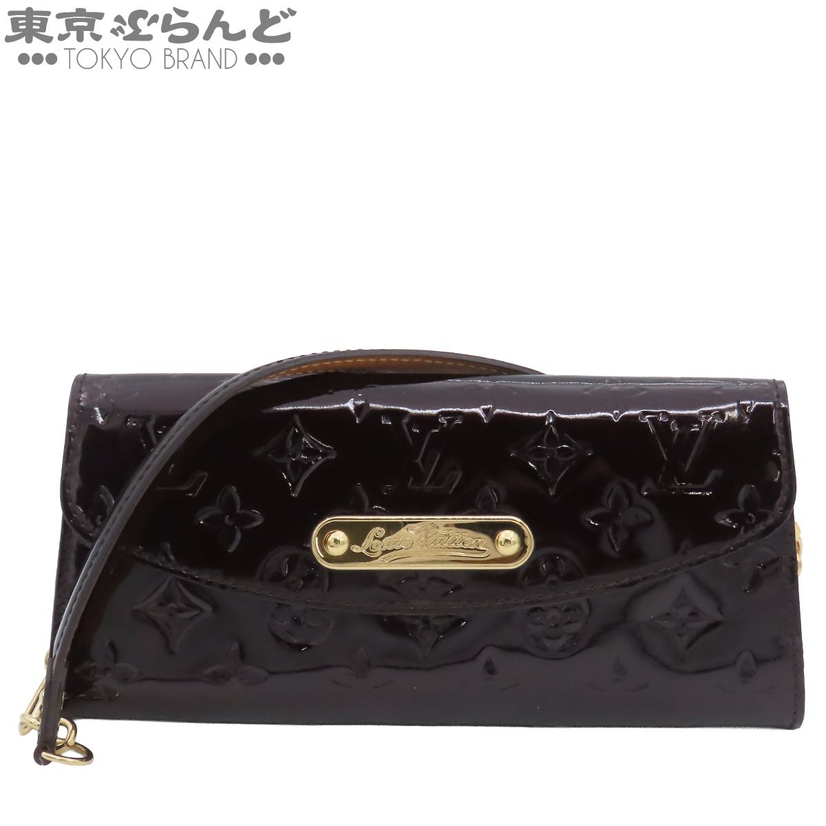 ルイヴィトン LOUIS VUITTON サンセット ブルーバード M93542 アマラント モノグラムヴェルニ クラッチバッグ ハンドバッグ レディース 101873060