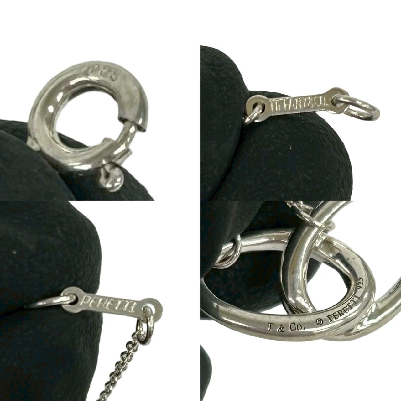 極 美品 TIFFANY&Co. ティファニー ダブル ループ ネックレス シルバー
