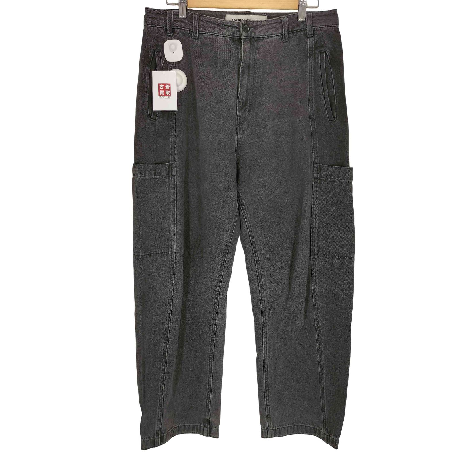 ユーズドフルギ USED古着 {{INSILENCE}} バギーブラックデニムパンツ import メンズ L