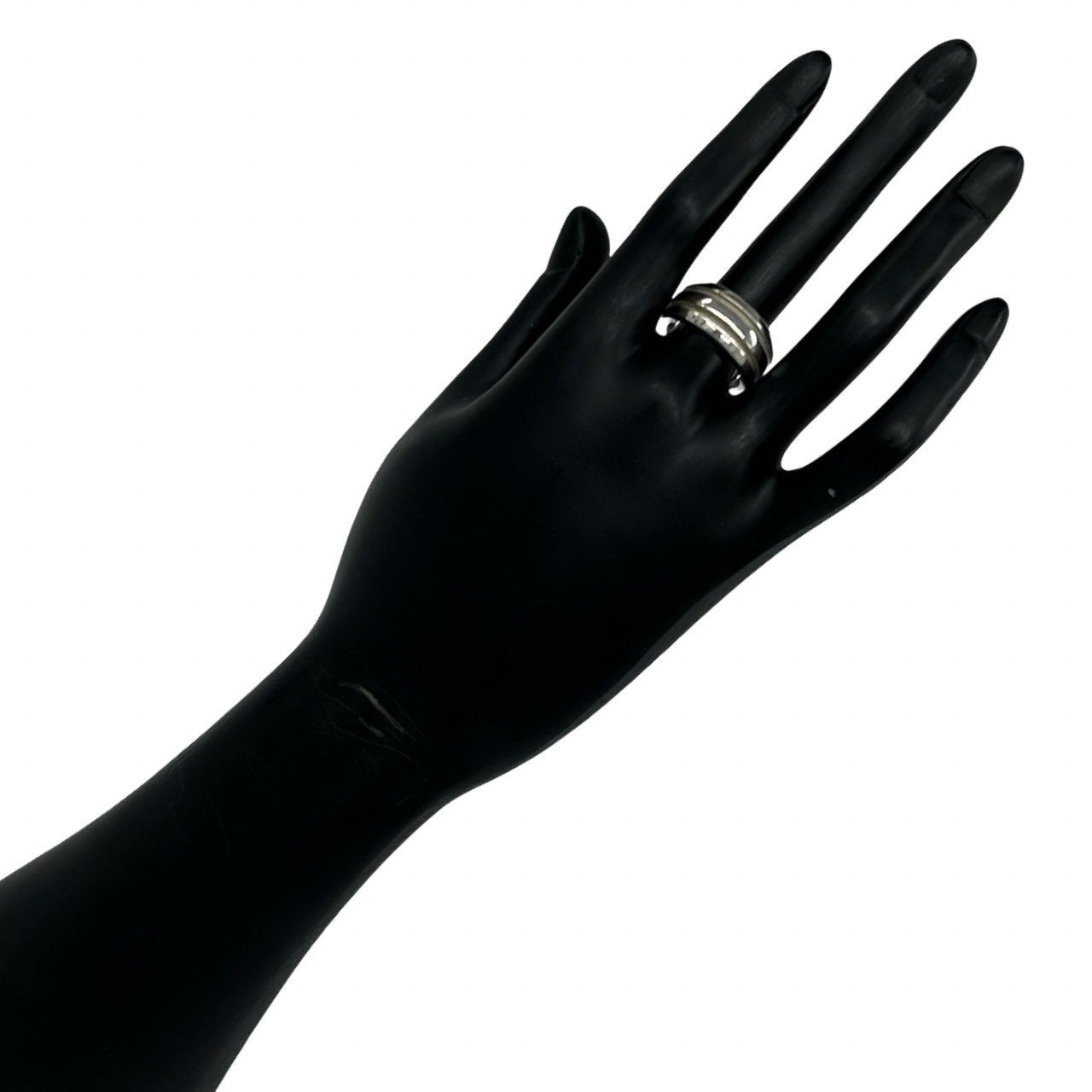 極 美品 TIFFANY&Co. ティファニー グルーブ ド ダブルライン リング