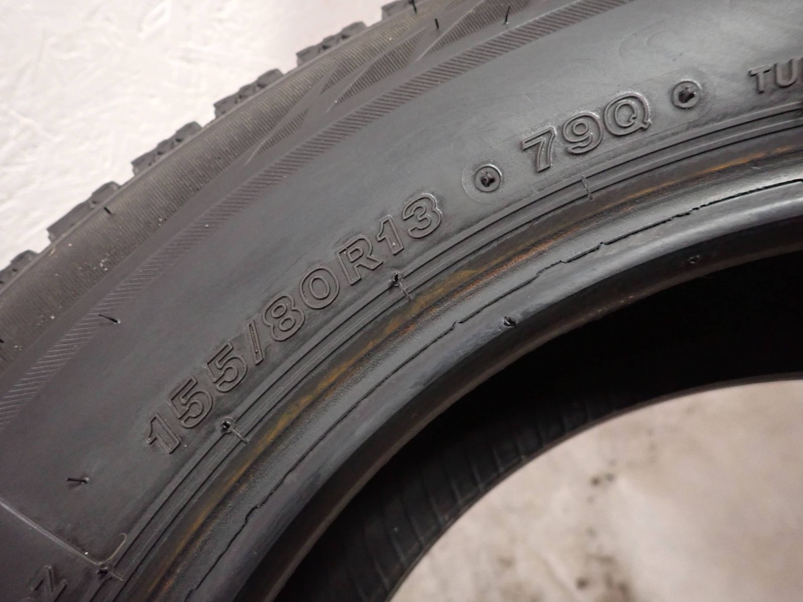 冬4本SET 会社宛 送料無料 155/80R13 79Q ブリヂストン ブリザック