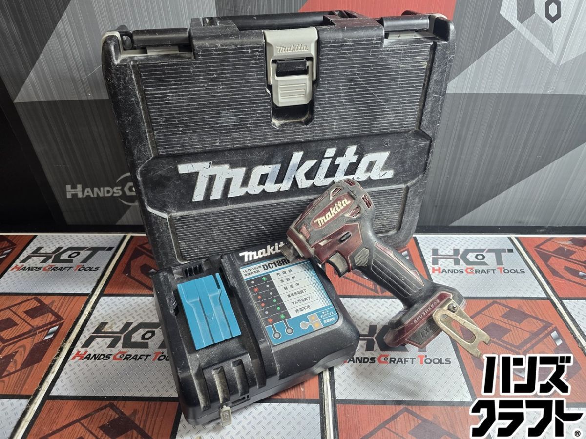 ▲【中古】マキタ 充電式インパクトドライバ TD172D 18V レッド ケース/充電器付き makita【ハンズクラフト飯塚店】【中古】
