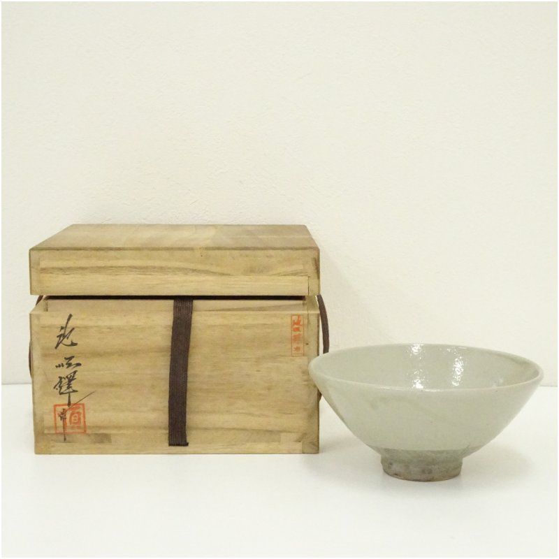 池順鐸造 高麗茶碗(共箱) 茶道 抹茶 おしゃれ 抹茶茶碗 抹茶碗 和食器 レトロ 茶器 骨董 茶わん 茶会 茶の湯