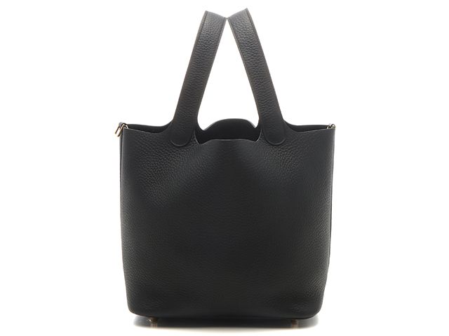 HERMES エルメス バッグ ピコタンロックMM トリヨンクレマンス ブラック ゴールド金具 レディース 2148103948596 【中古】【432】