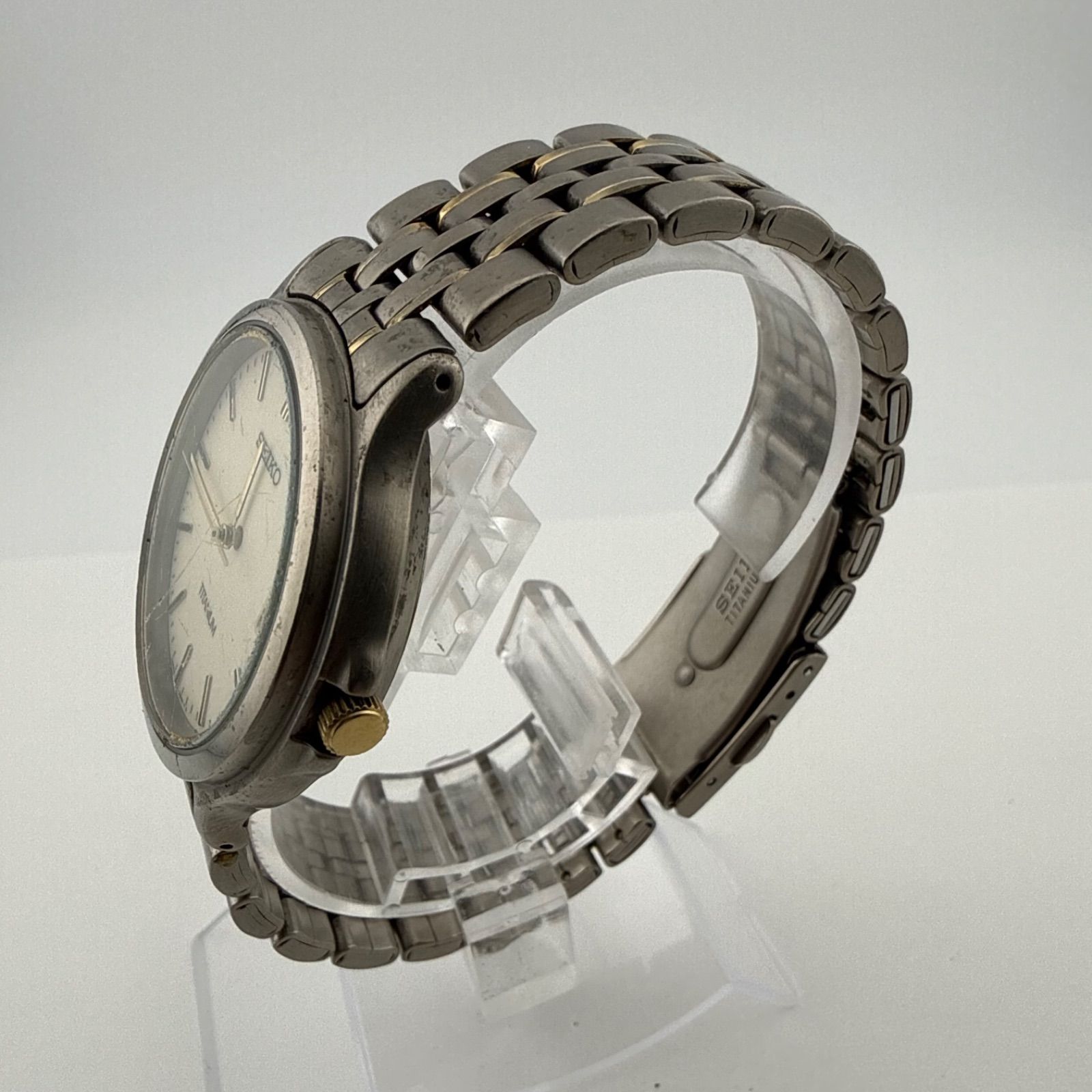 SEIKO 7N42-8A60 セイコー TITANIUM チタニウムメンズ 腕時計 ジャンク 