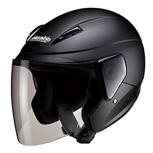 マルシン(MARUSHIN) バイクヘルメット セミジェット M-520 マットブラック フリーサイズ (57-60cm未満) M520 5209pms 1e715a30