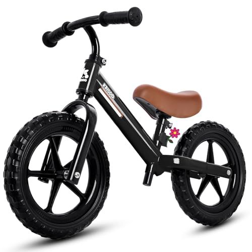 KRIDDO 幼児用 ペダルなし自転車 キックバイク 2～5歳向け デュアルベアリングで滑らかな走行 かわいいプレートデザイン サドルとハンドルバーの高さ調整が可能 2～3歳へのプレゼントに最適pms 755e006b